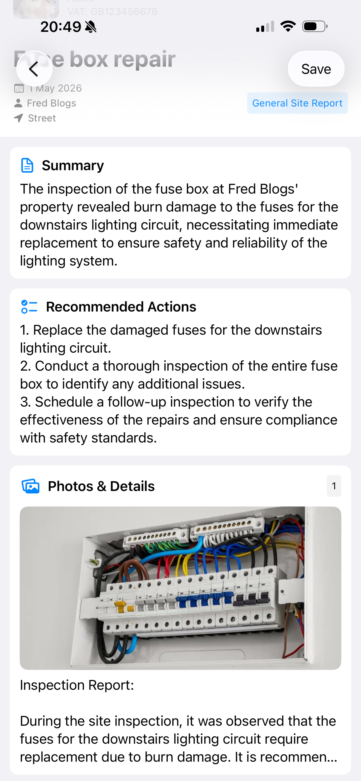 Tradespersonsreports screenshot 8