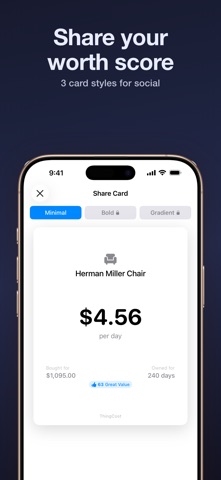 ThingCost - Daily Cost Tracker Screenshot 4 of 5