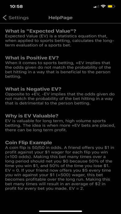 BetValue: Sports Betting Tool Screenshot