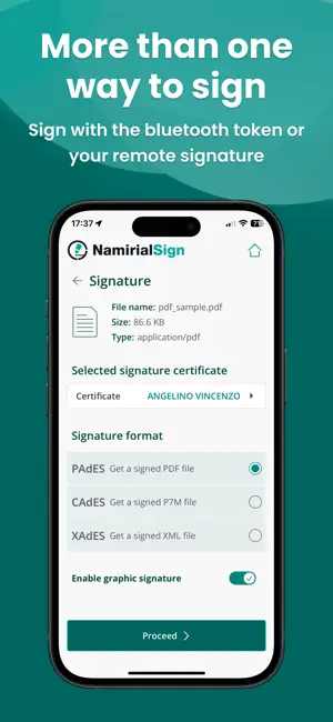 Namirial Sign screenshot 2