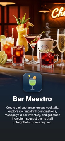 Bar Maestro: AI Mixology iPhone screenshot