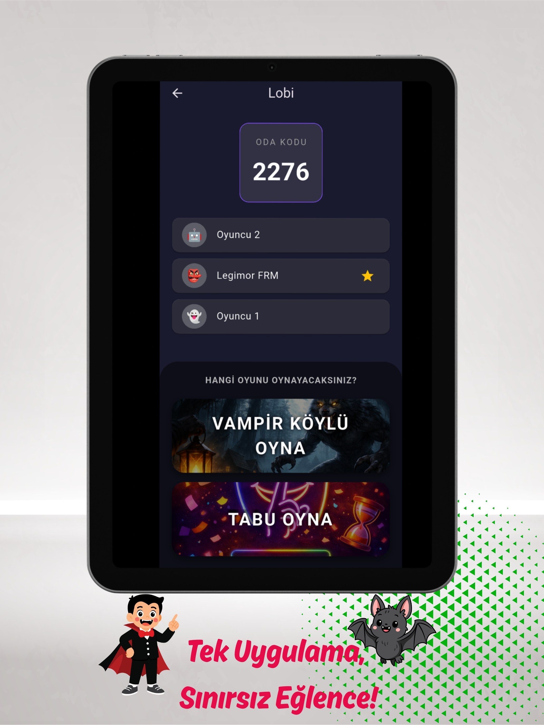 Party Games: Vampir-Köylü/Tabu