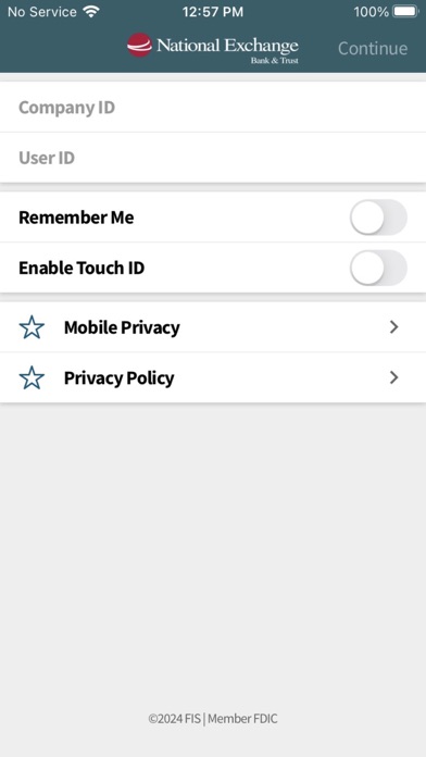 National Exchange Business Screenshot