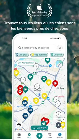 Capture d'écran de DogPack: Lieux Pour Chiens sur iPhone 1