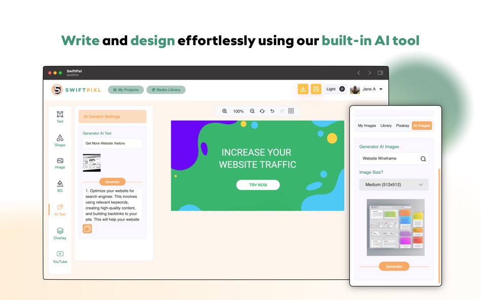 #4. SwiftPixl—Create, Edit, Design (macOS) Ved: Andries Stephanus de Beer