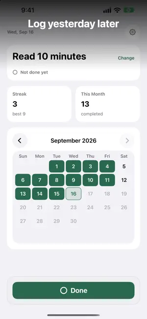 DoneToday: Daily Log screenshot 4