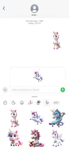 神秘独角兽贴纸 screenshot
