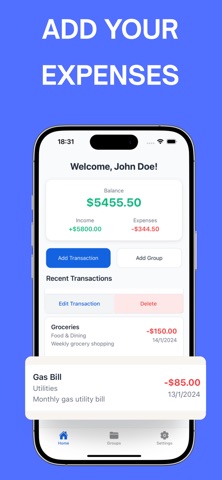 Budget - in/out money tracker screenshot