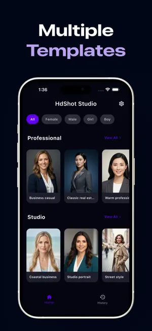 AI Headshot Generator - HdShot screenshot 2