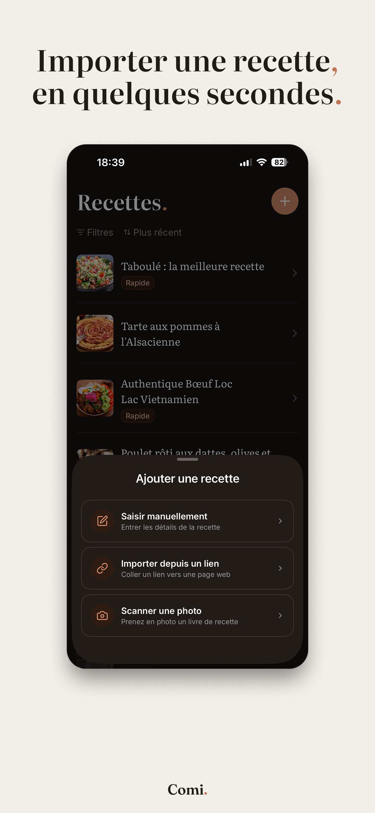 Screenshot 3 of Comi. Carnet de recettes