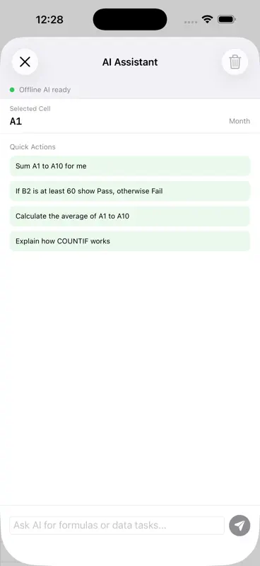 Sheetkiln: AI Spreadsheet screenshot 2 of 4