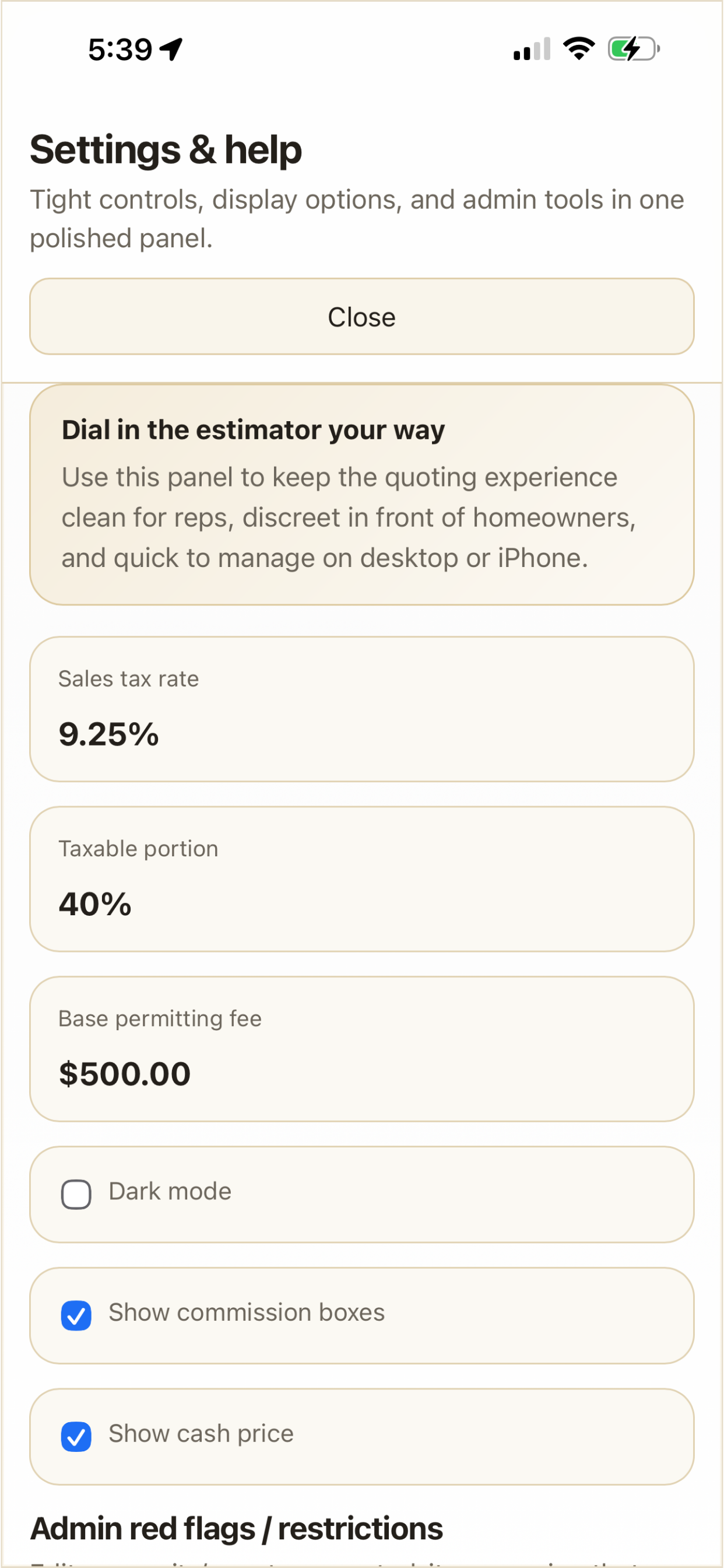 S&S Estimator screenshot 10
