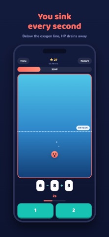 Drowning Math: Mental Math Screenshot 2 of 4