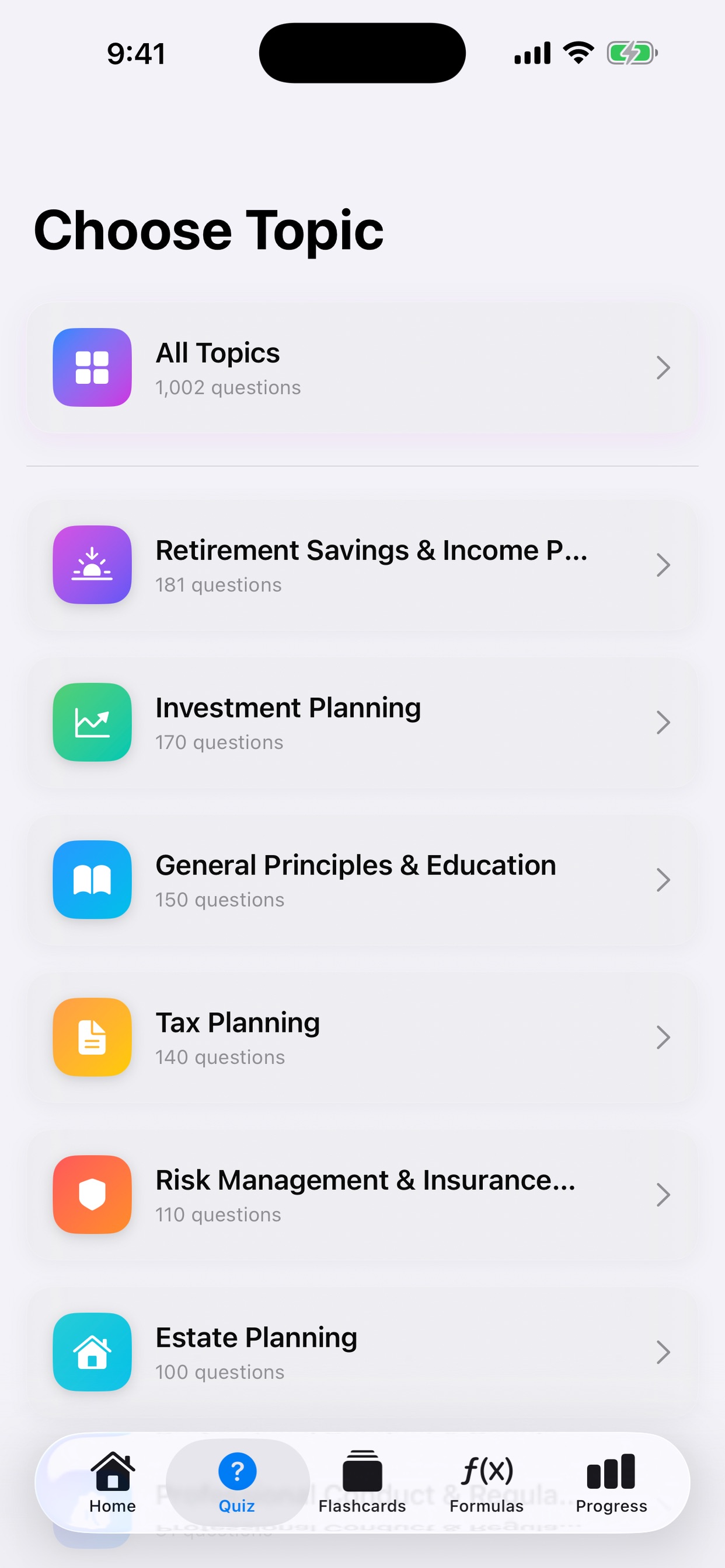 Screenshot 5 of Compass: CFP ExamPrep