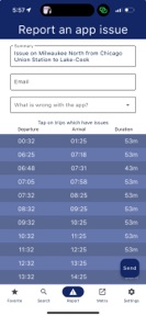 Metra Rider - Train Schedules screenshot