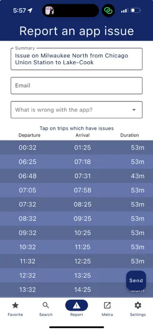 Metra Rider - Train Schedules screenshot 3