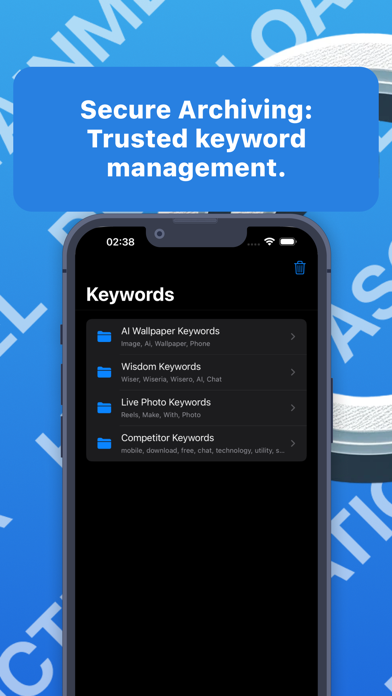ASO Keyword Optimizer PutKey Screenshot 1 of 4