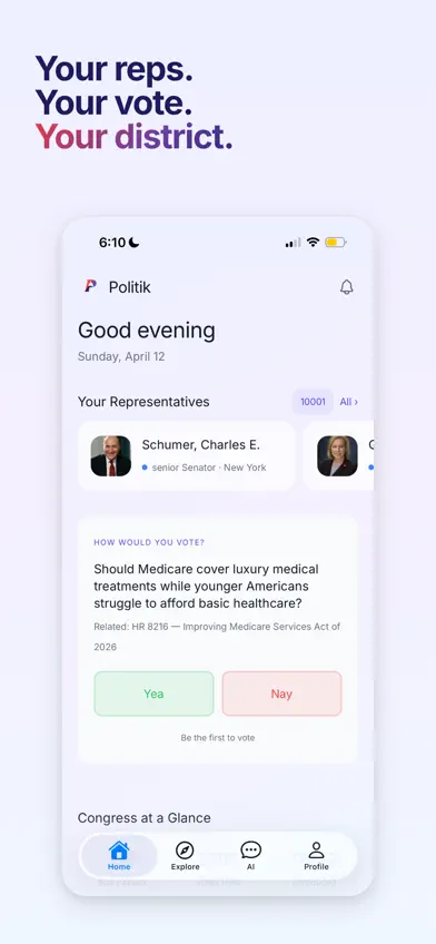 Politik App screenshot 2