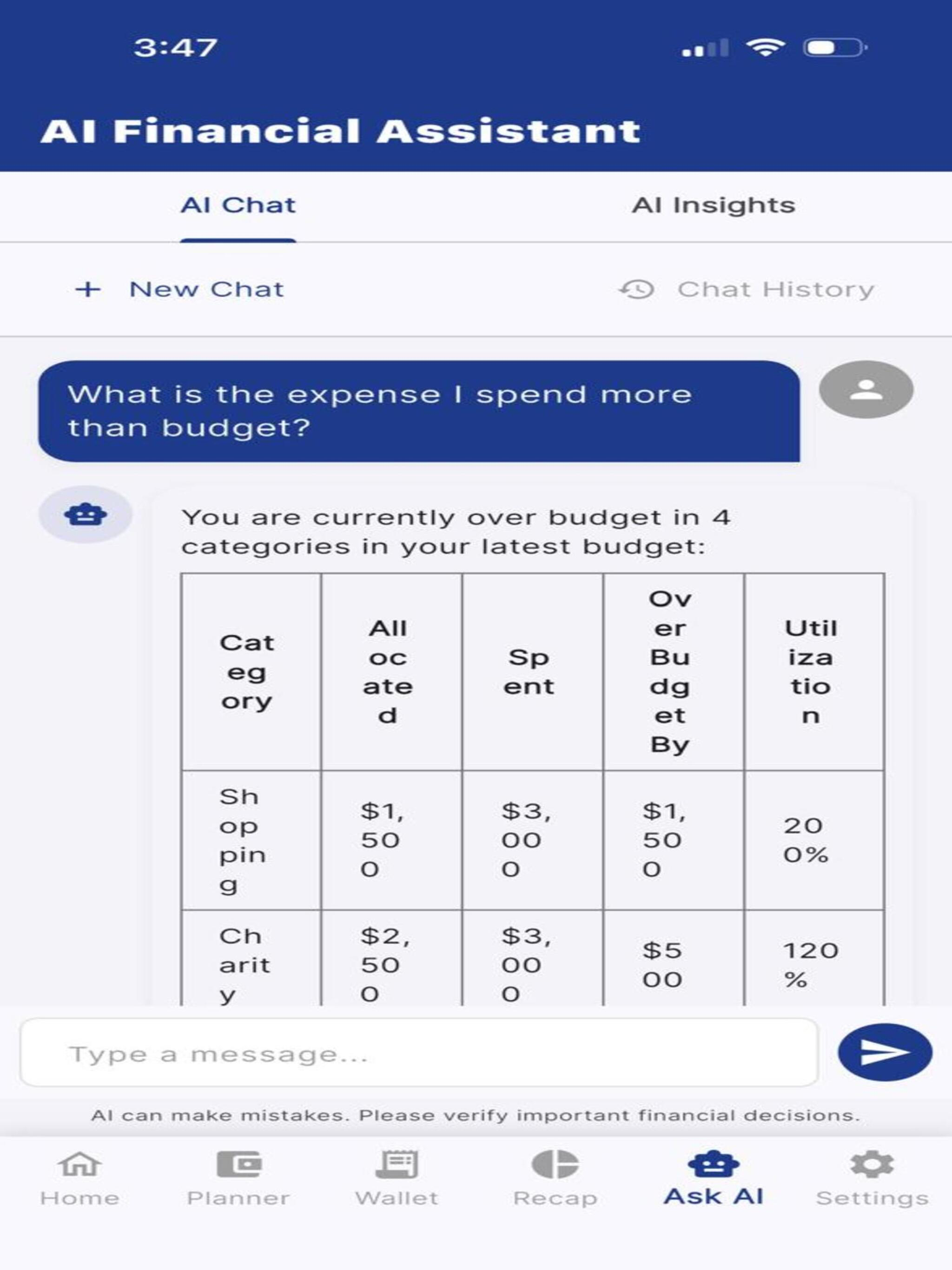 Shared AI Budget Tracker screenshot 15