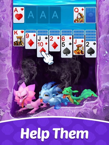 Solitaire Dragons iPad screenshot