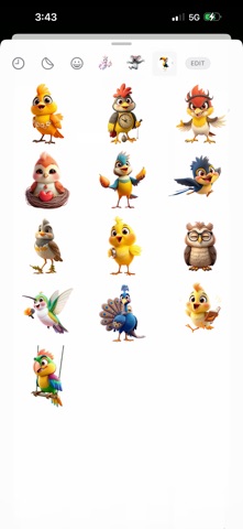 Singing Bird Stickers Screenshot 3 of 4