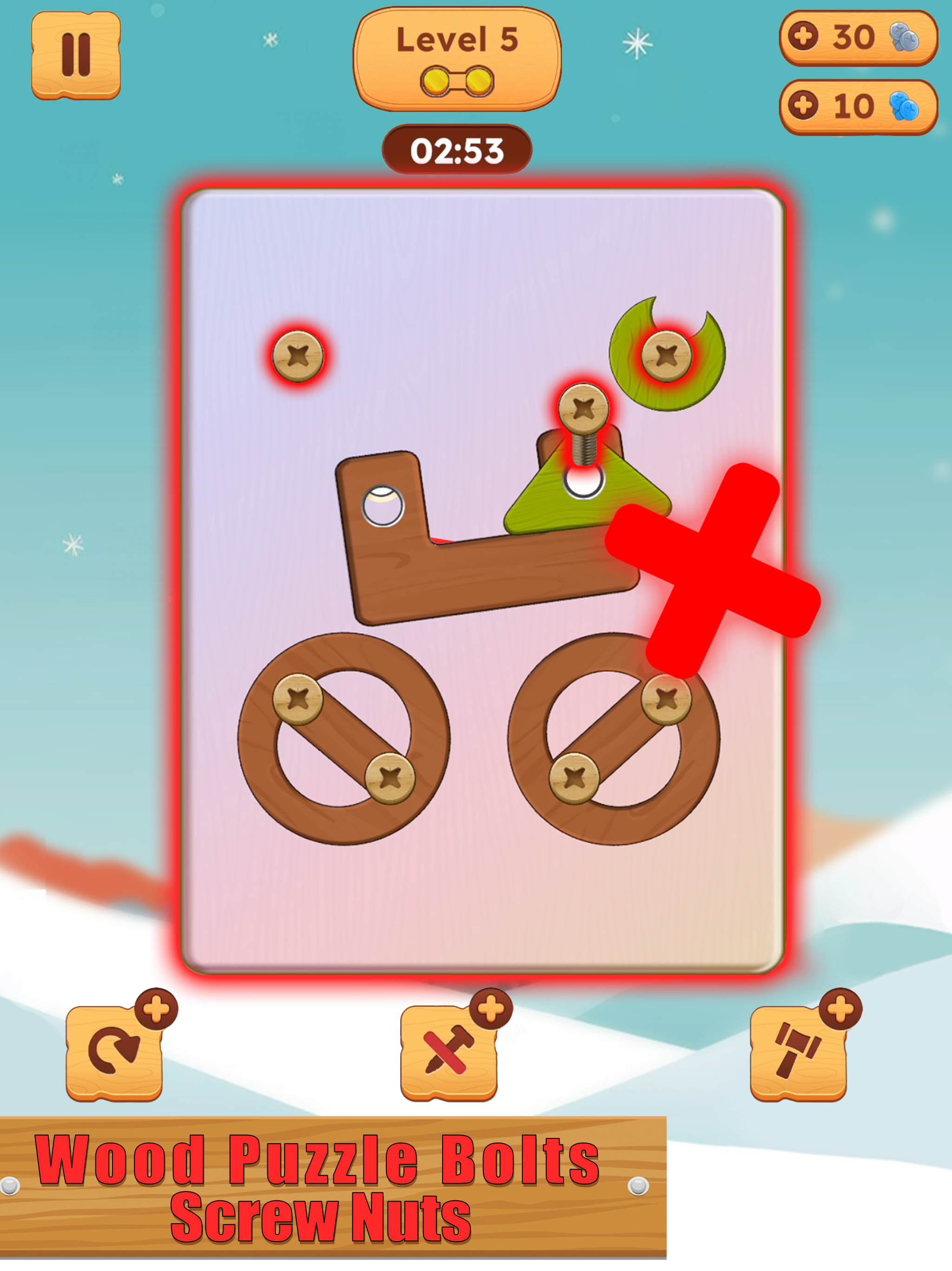 Crazy Screws: Wood Bolts&Nuts