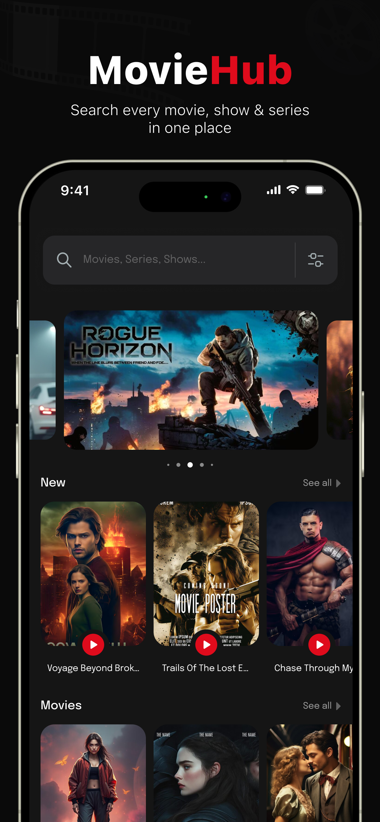 Movie Hub Swipe and Like