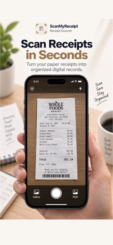 ScanMyReceipt: Receipt Scanner Screenshot 1 of 6
