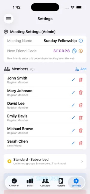 QRoll – Group Check-In screenshot 2