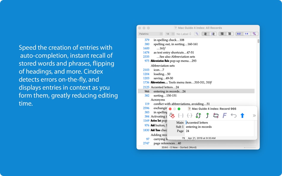 #1. Cindex (macOS) 由: OpenCindex LLC