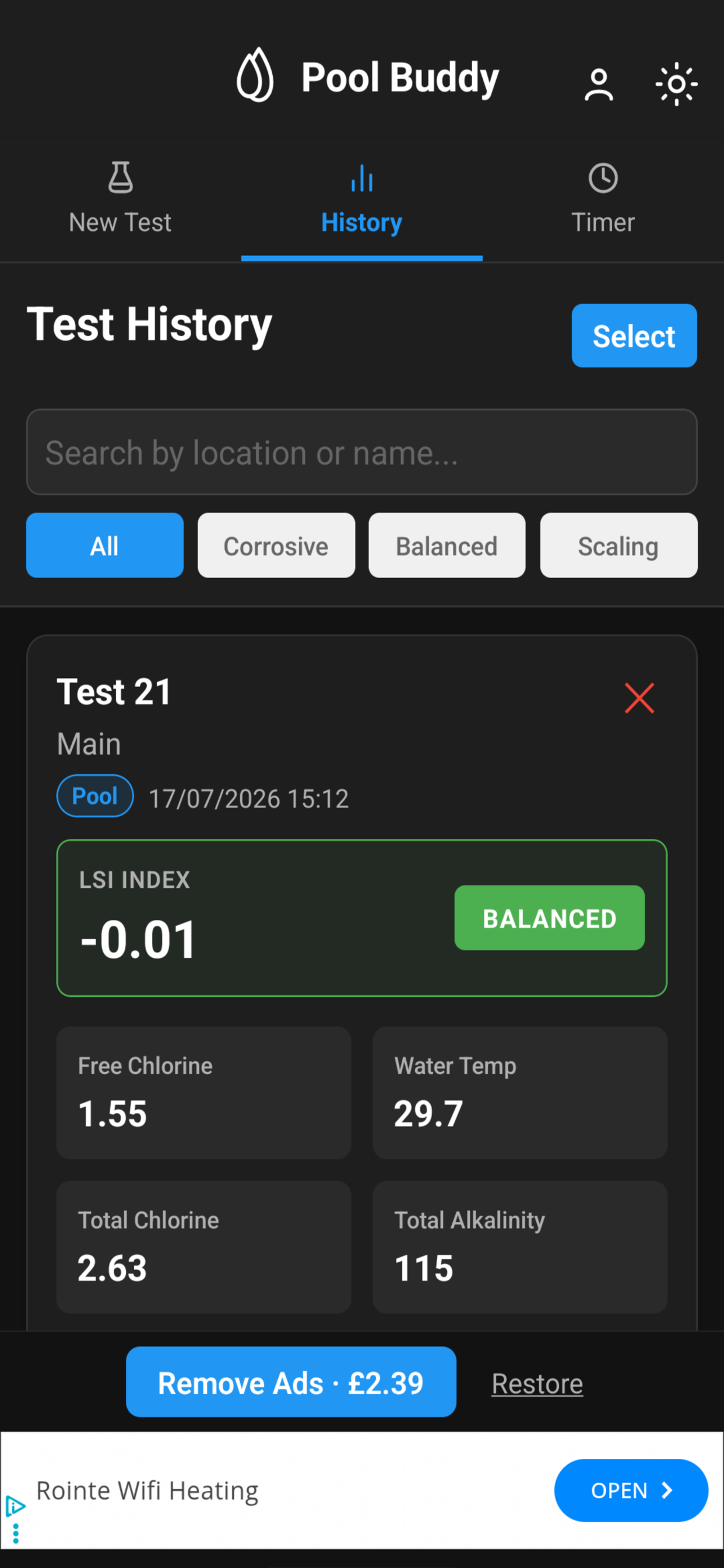 Pool Buddy - water testing screenshot 4