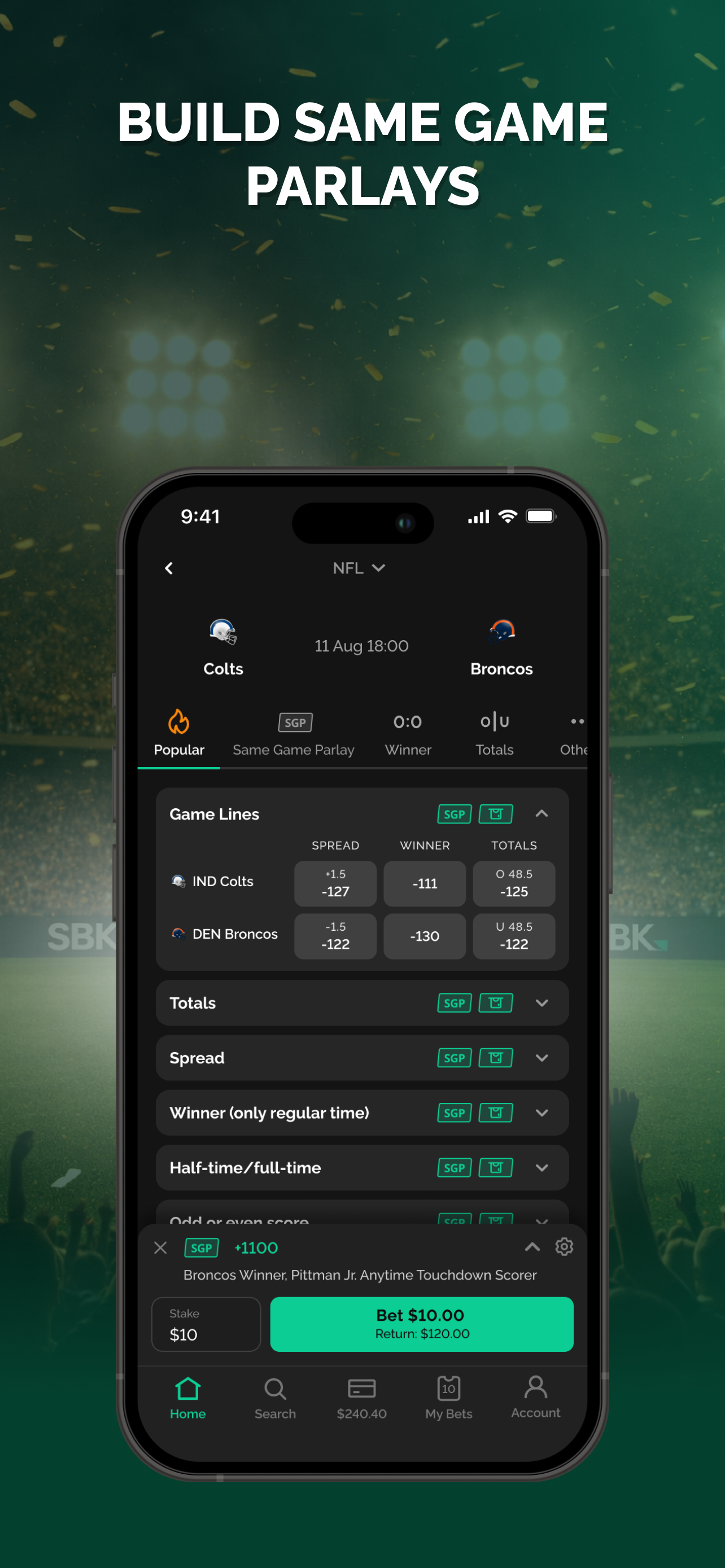 SBK Sportsbook Indiana Online