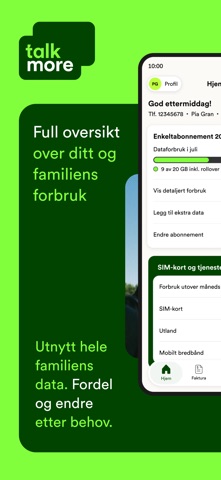 Talkmore appen Screenshot 1 of 4