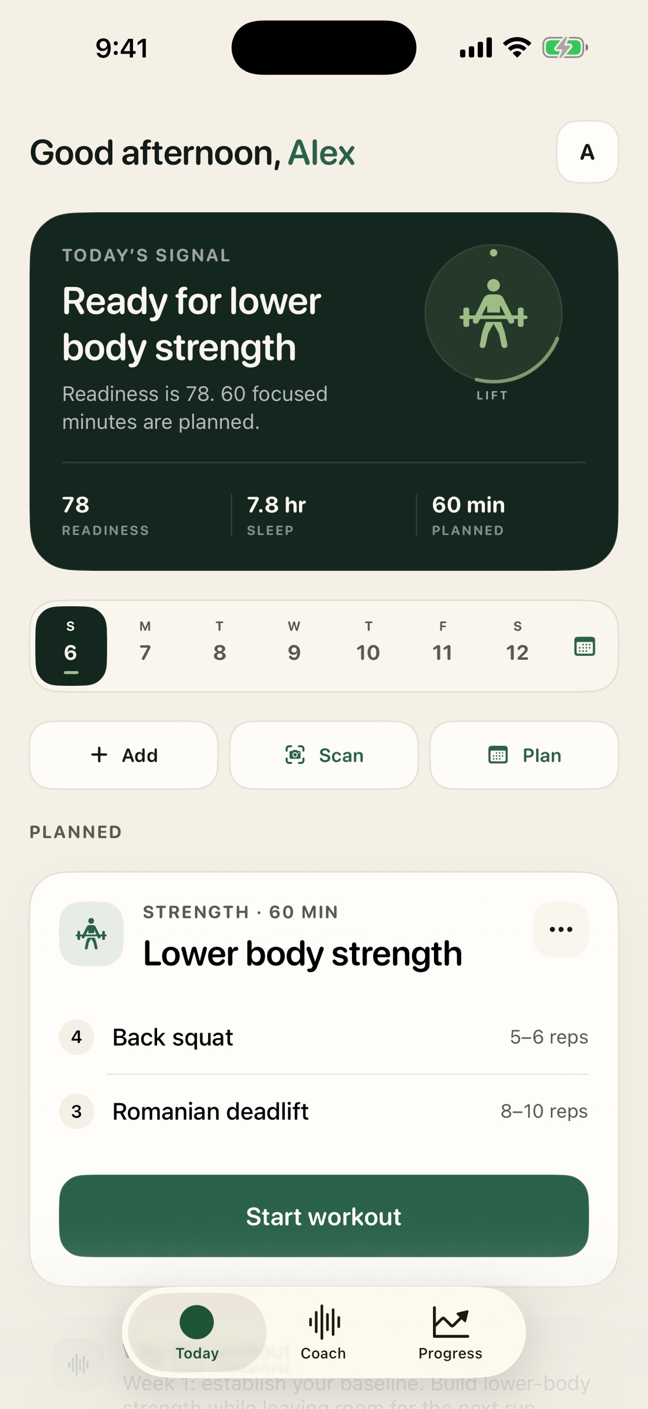 Screenshot 1 of Meld: AI Fitness Coach