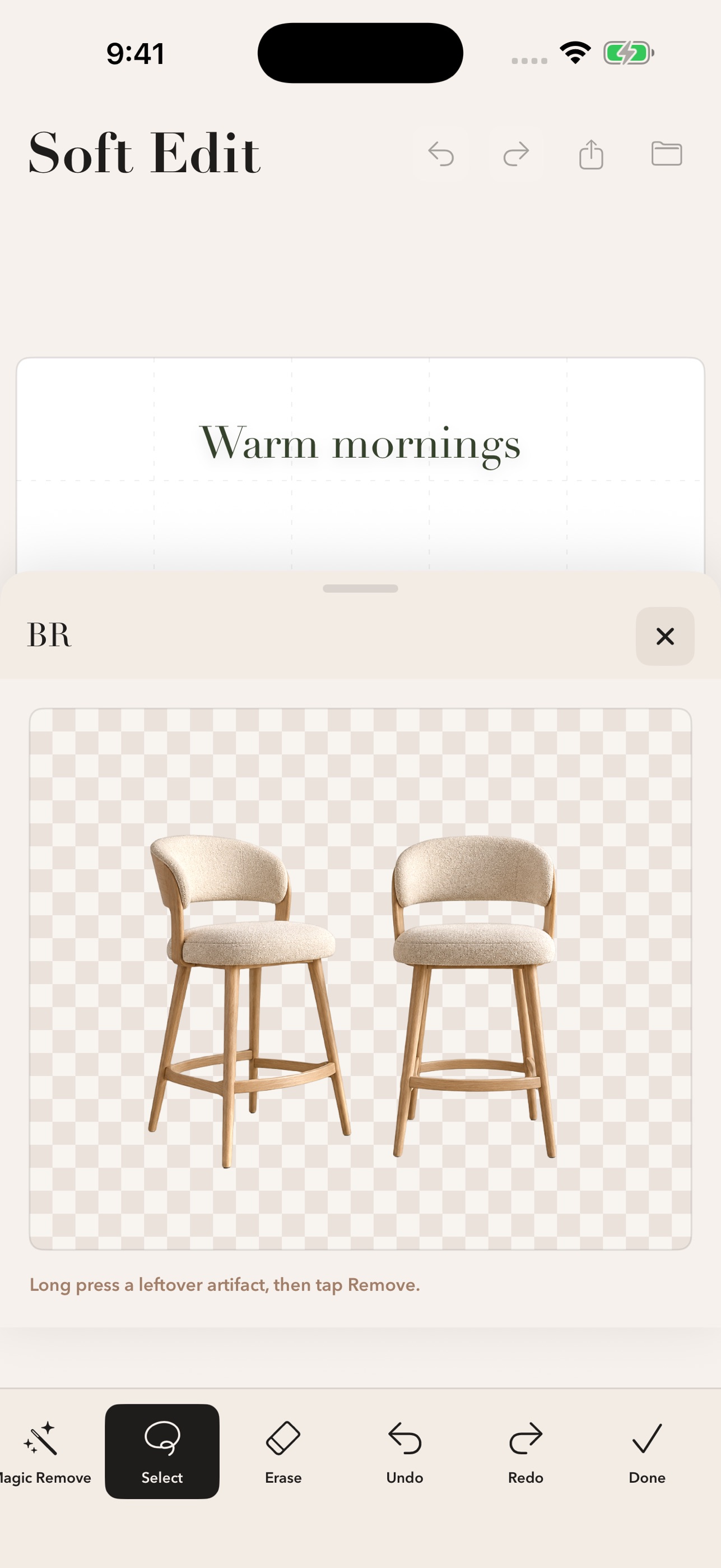 Screenshot 3 of Soft Edit Mood Board App