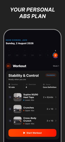 SuperAbs: Abs & Core Workout iPhone screenshot