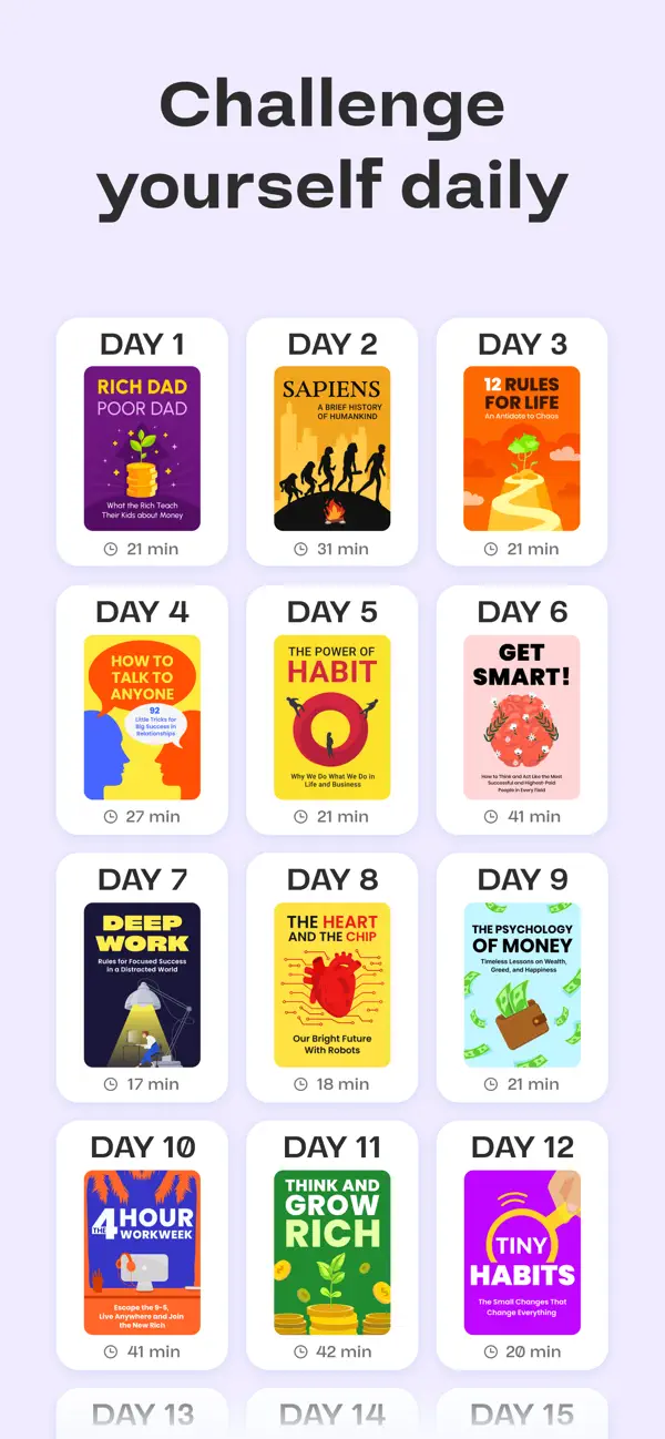 Screenshot #3 pour Friggy: 15 Min Book Summaries