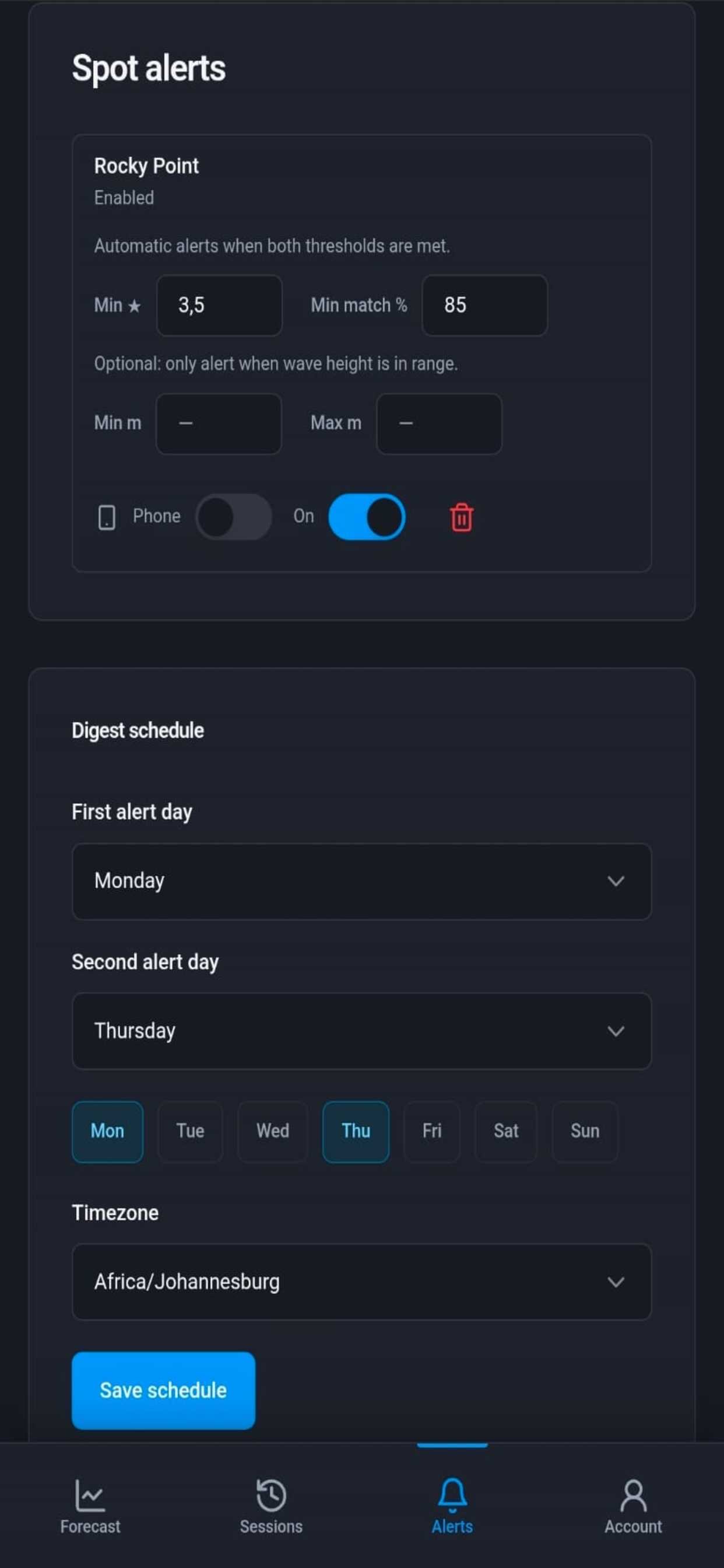Screenshot 3 of My Surf Oracle: Surf Forecast