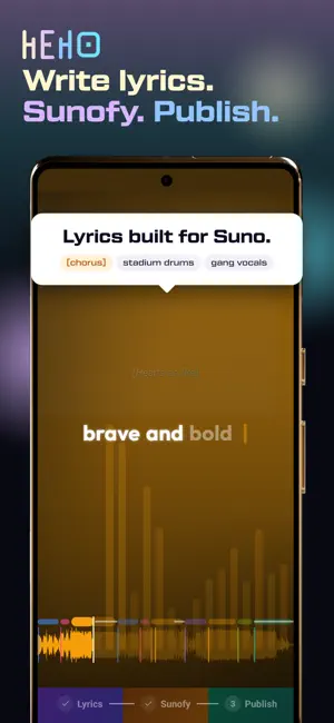Heho • AI Lyrics Songwriter screenshot 1
