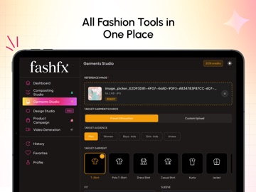 Fashfx: AI Fashion Studio iPad screenshot