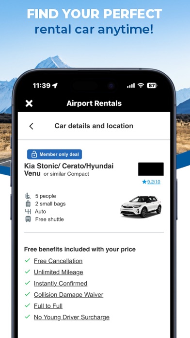Airport Car Rental Screenshot