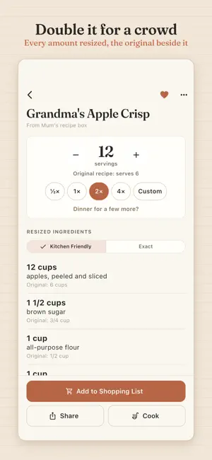 RecipeDial: Scale Any Recipe screenshot 1