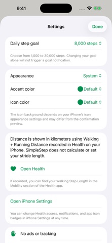 SimpleStep: Step Counter app screenshot 3