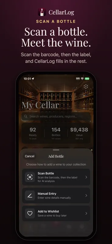 CellarLog Wine Cellar Manager screenshot 2 of 10