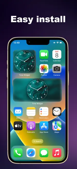 Widgets Сlock: Digital, Analog screenshot 4