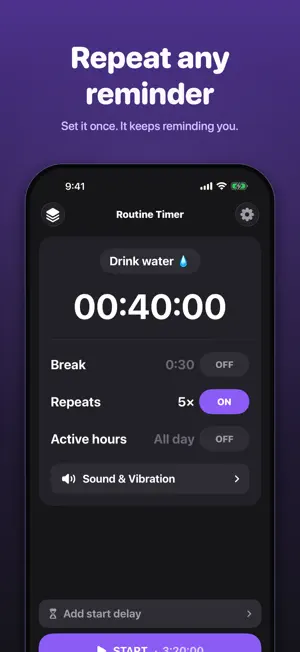 Routine Timer: Repeat Reminder screenshot 1