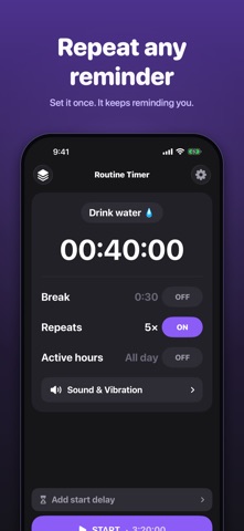 Routine Timer: Repeat Reminder Screenshot 1 of 4
