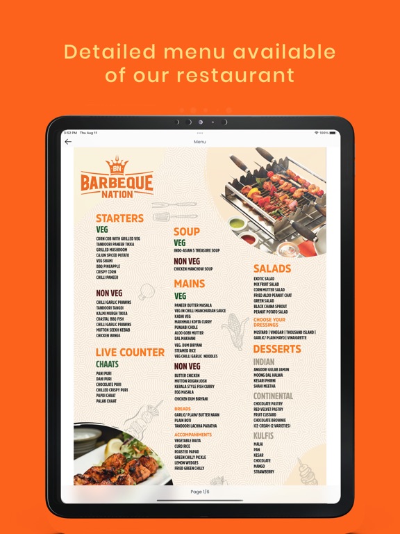 Barbeque Nation: Book Table iPad screenshot 3