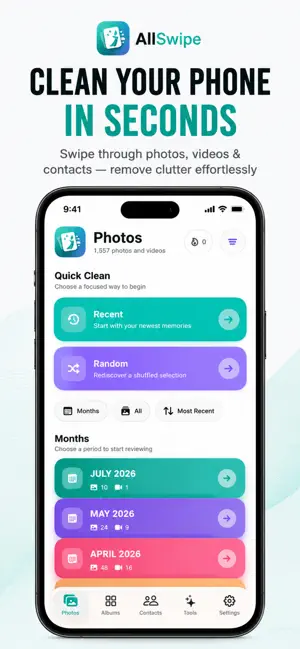 AllSwipe: Swipe Photo Cleaner screenshot 1