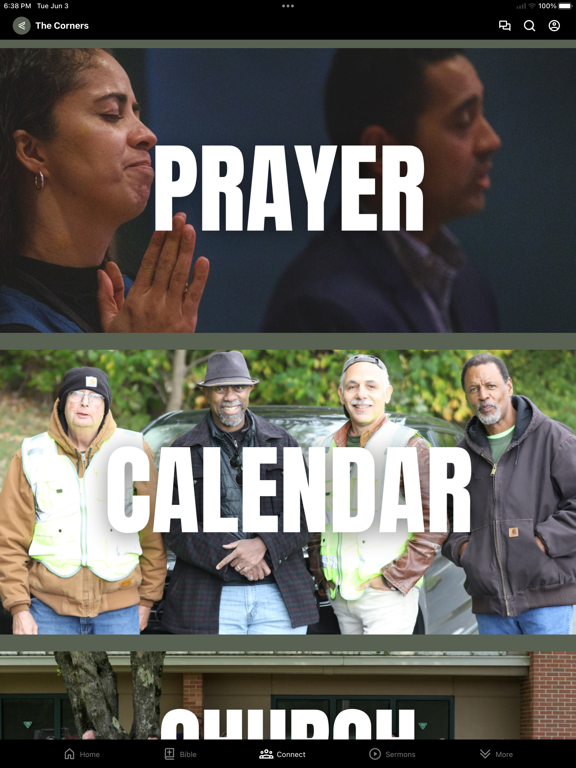 The Corners Chapel iPad screenshot 2 - Lifestyle app